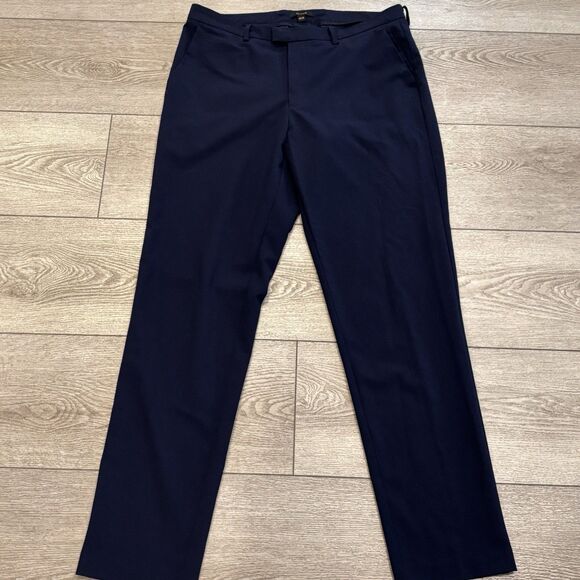 Quince Performance Stretch Dress Pants Slim Fit Navy Mens 34x32 Casual Pants - Picture 1 of 8